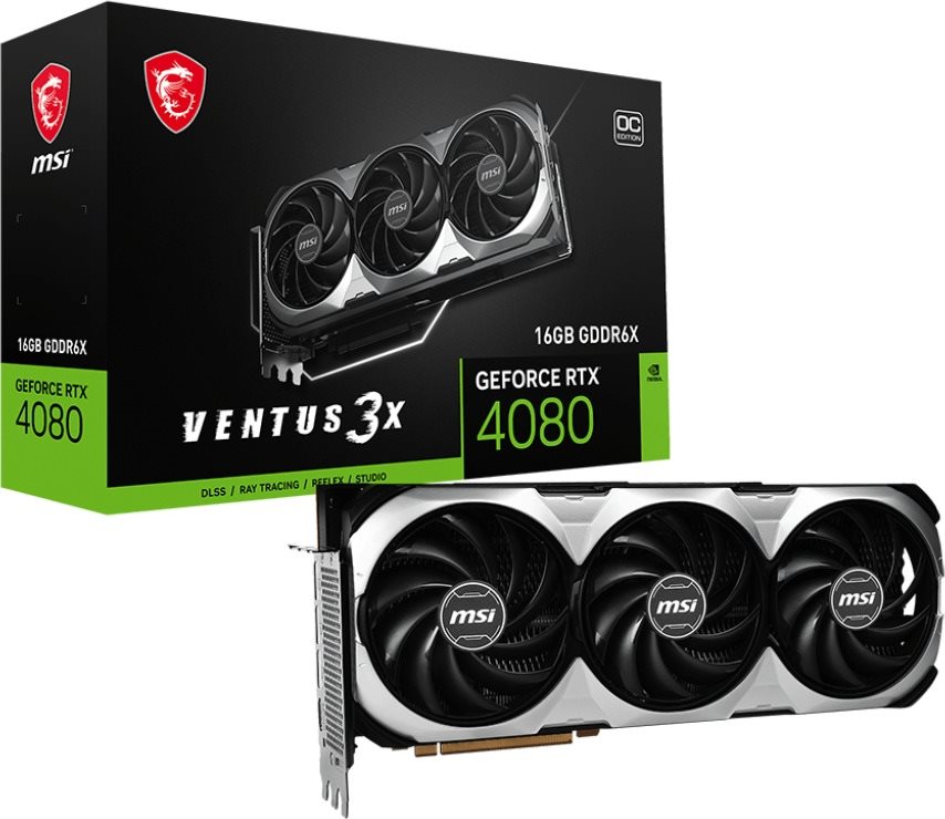 Videókártya MSI GeForce RTX 4080 VENTUS 3X OC 16GB