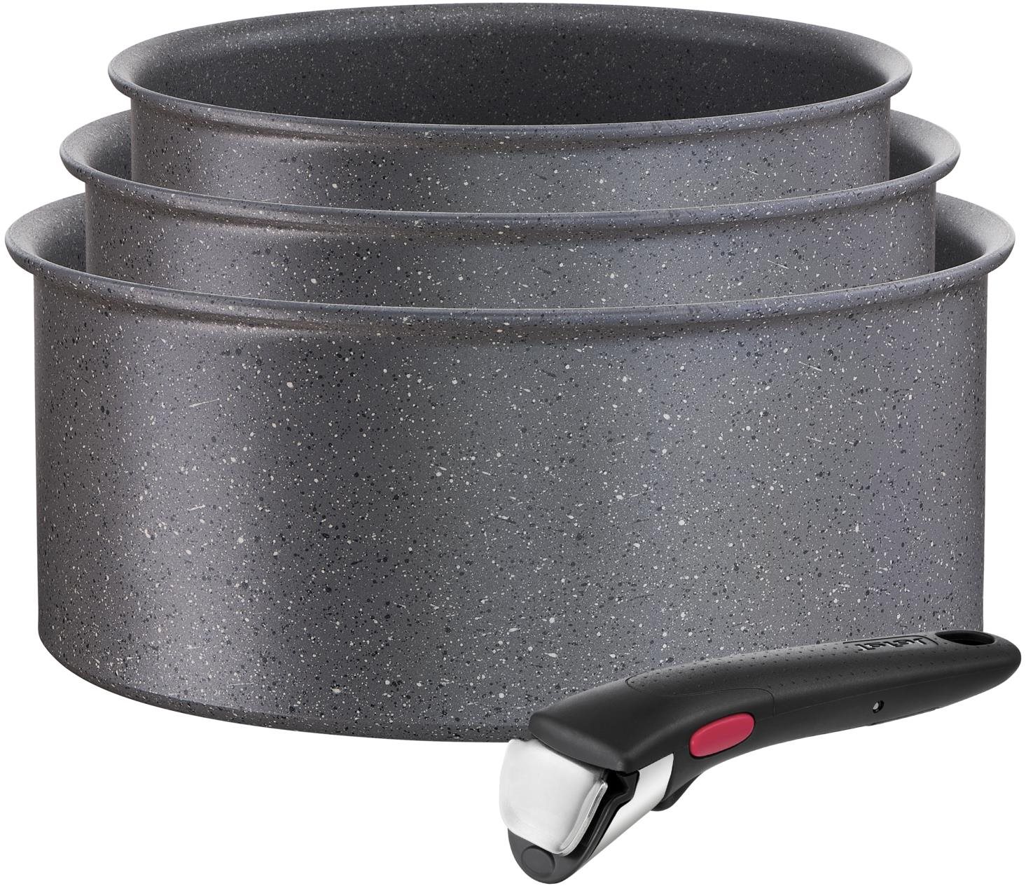 Edénykészlet Tefal L3998902 Ingenio Black Stone edénykészlet. 4 db