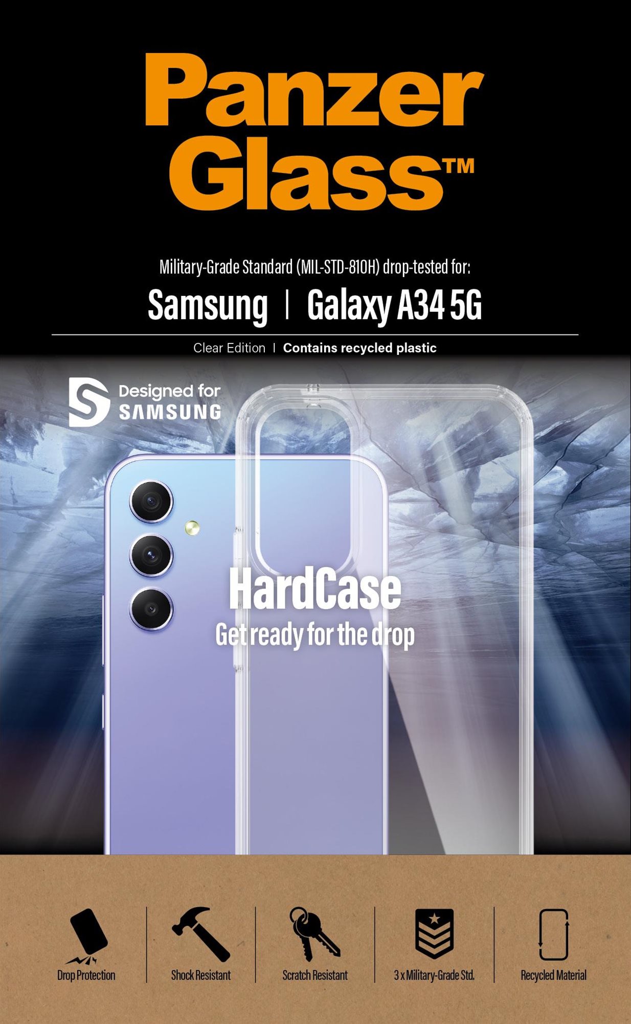 Telefon tok PanzerGlass HardCase Samsung Galaxy A34 5G