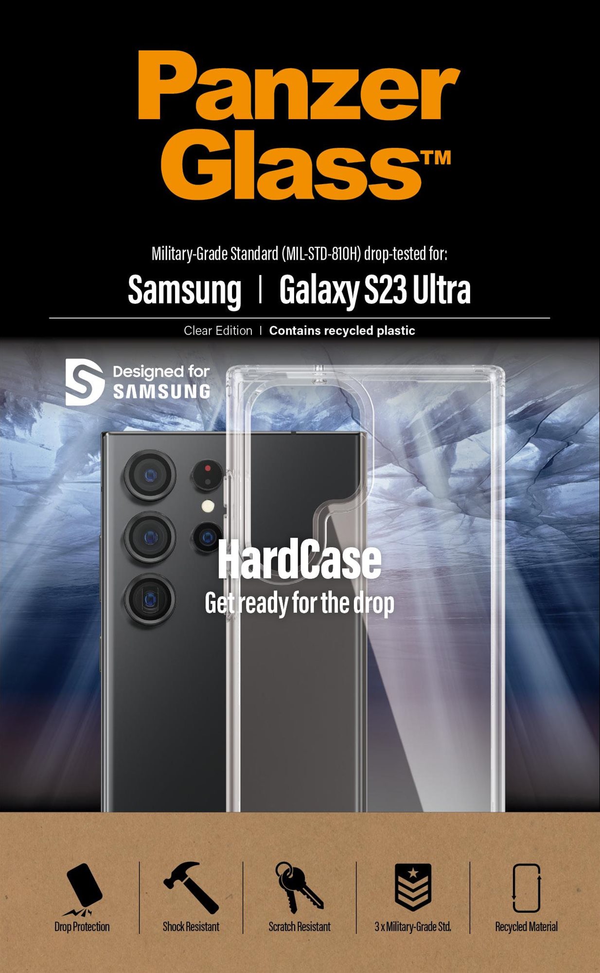 Telefon tok PanzerGlass HardCase Samsung Galaxy S23 Ultra tok