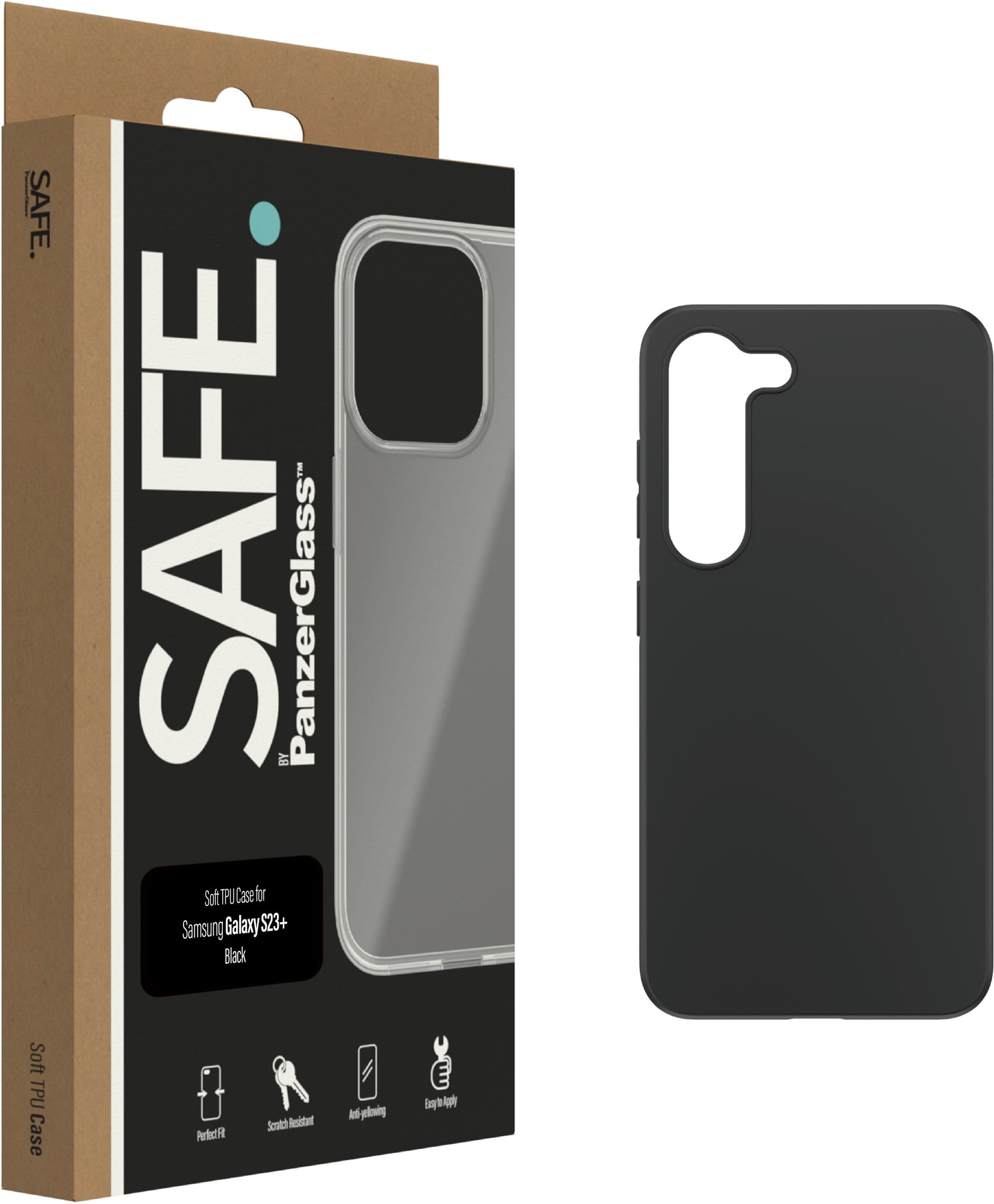 Telefon tok SAFE. by PanzerGlass Case Samsung Galaxy S23+ Black