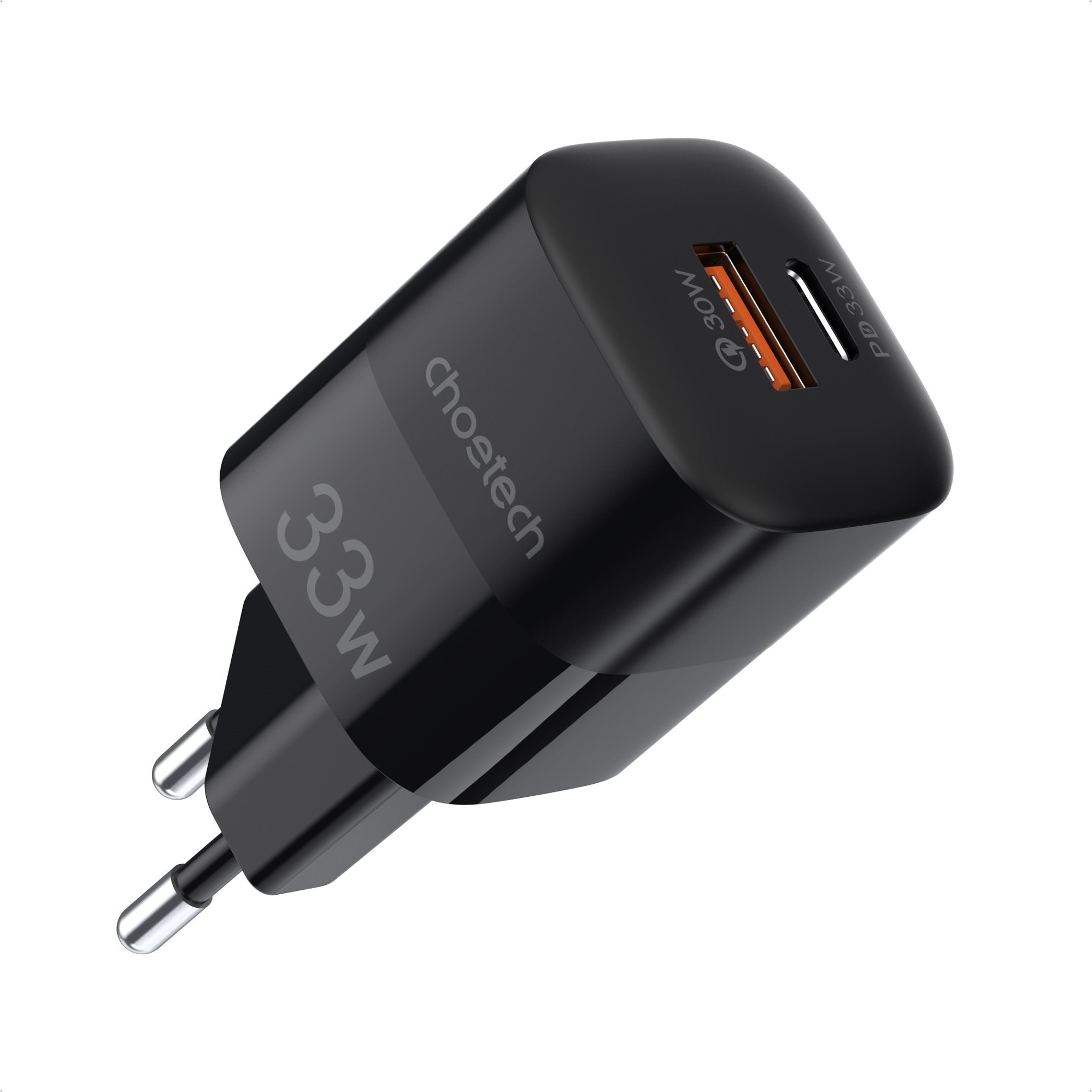 Töltő adapter ChoeTech PD33w A+C Wall Charger - Black