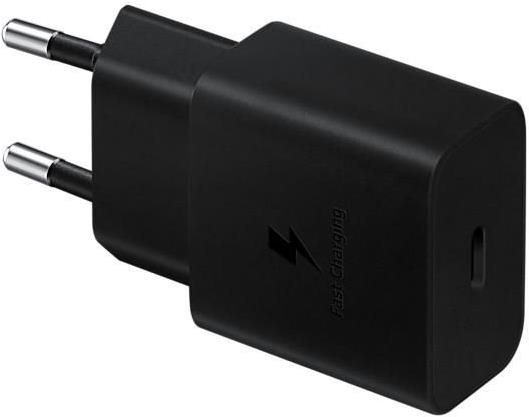 Töltő adapter Samsung USB-C 15W Black (OOB Bulk) utazó adapter