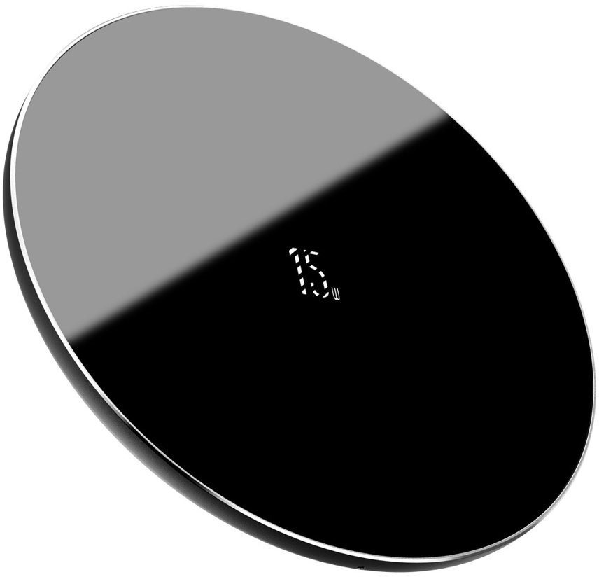 Vezeték nélküli töltő Baseus Simple Wireless Charger 15W Type-C Black