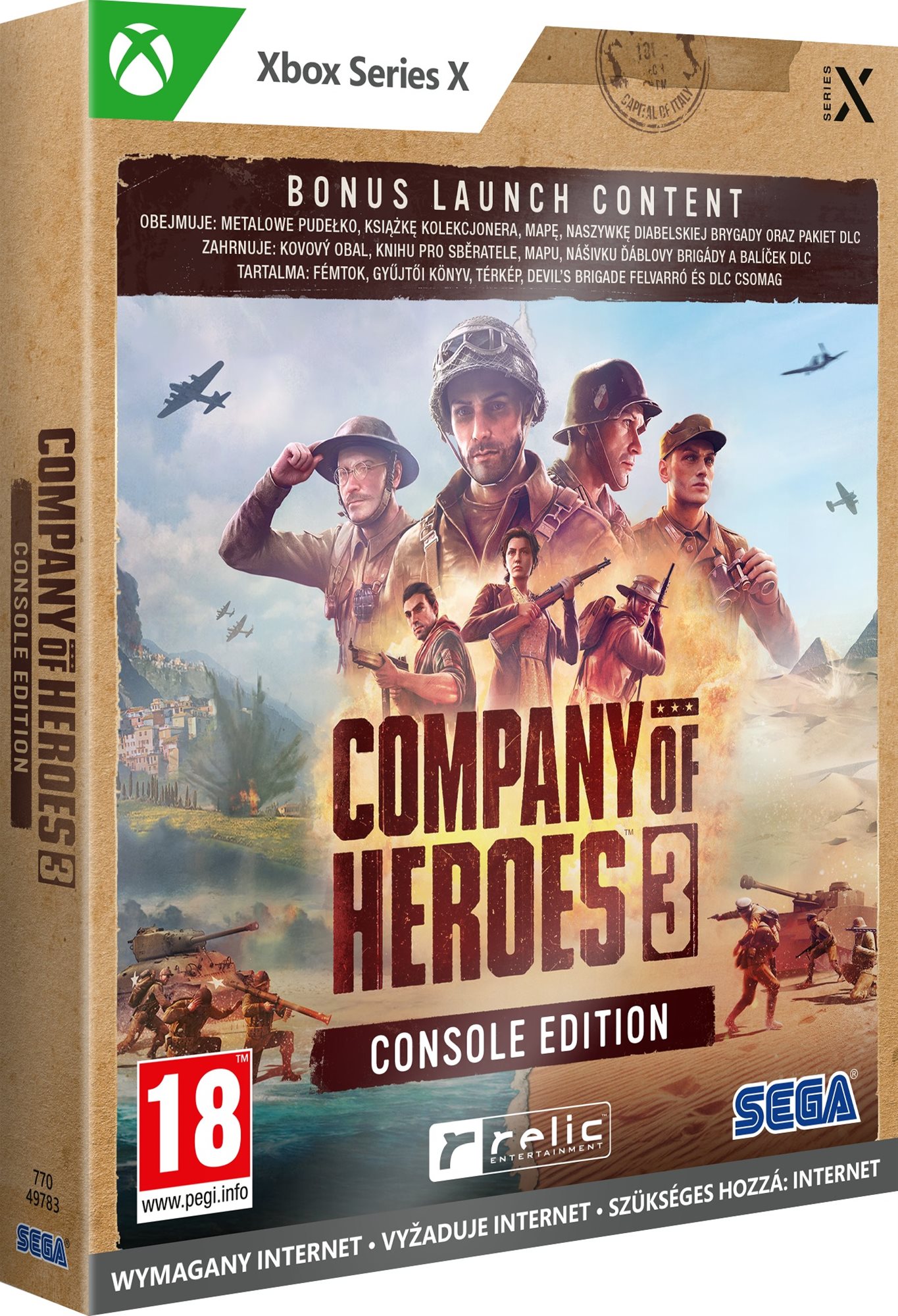 Konzol játék Company of Heroes 3 Launch Edition Metal Case - Xbox