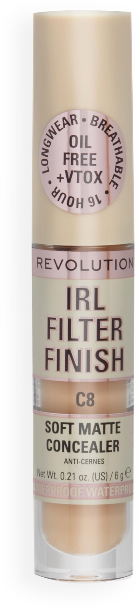 Korrektor REVOLUTION IRL Filter Finish Concealer C8 6 g