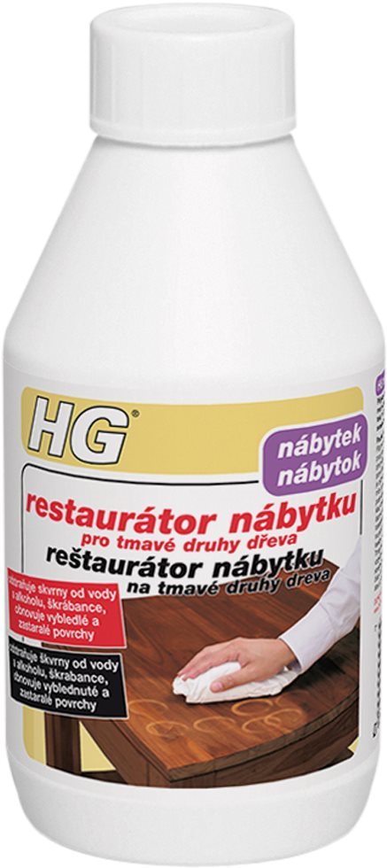 Čistič nábytku HG Restaurátor nábytku pro tmavé druhy dřeva 250 ml