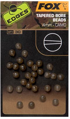 Gyöngy FOX Tapered Bore Bead Camo 4mm 30 db