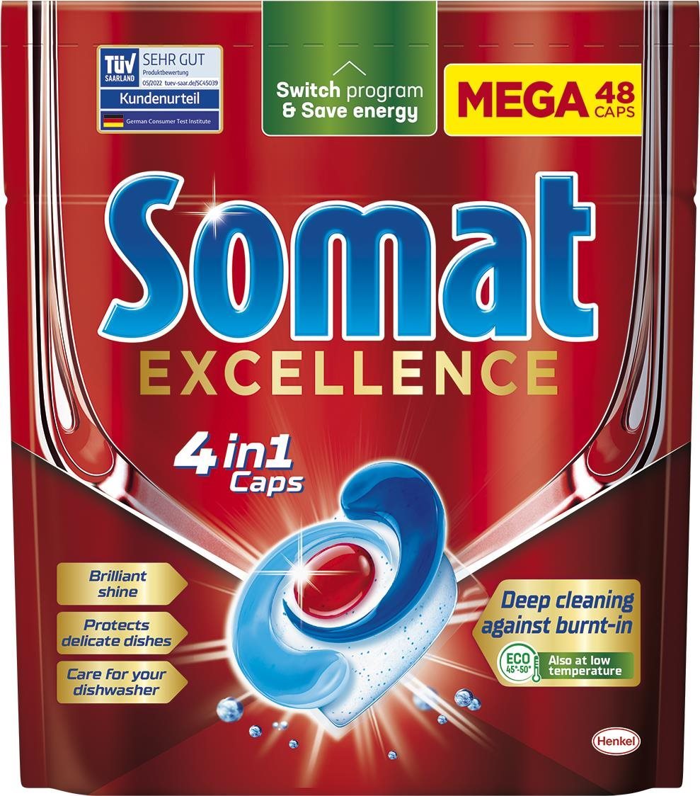 Mosogatógép tabletta SOMAT Excellence 48 db