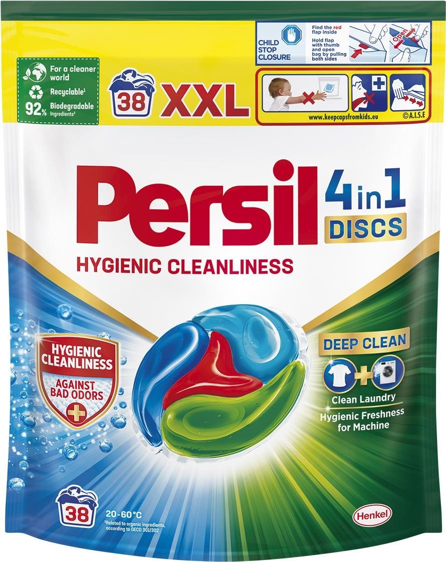 Mosókapszula PERSIL Discs 4 az 1-ben Hygienic Cleanliness 38 db