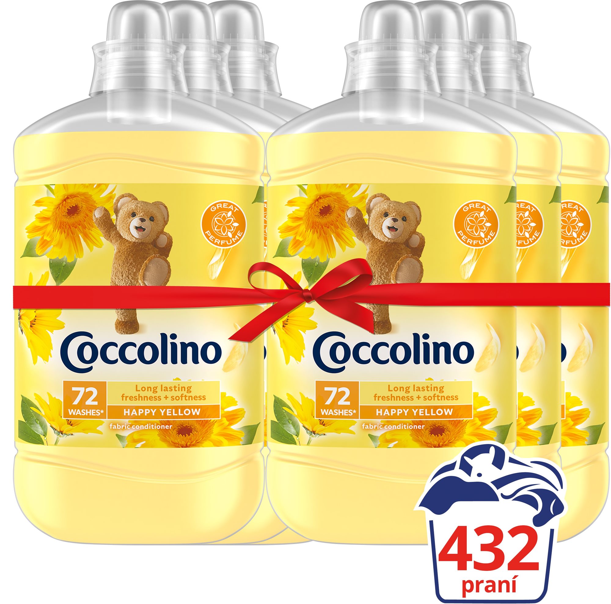 Öblítő COCCOLINO Happy Yellow 6 × 1