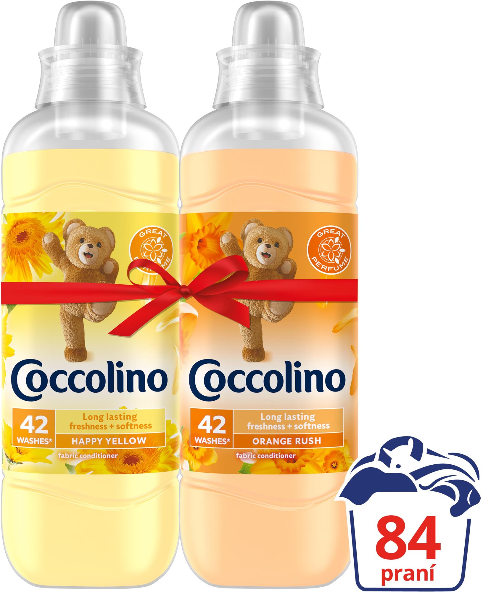 Öblítő COCCOLINO Orange Rush & Happy Yellow 2× 1