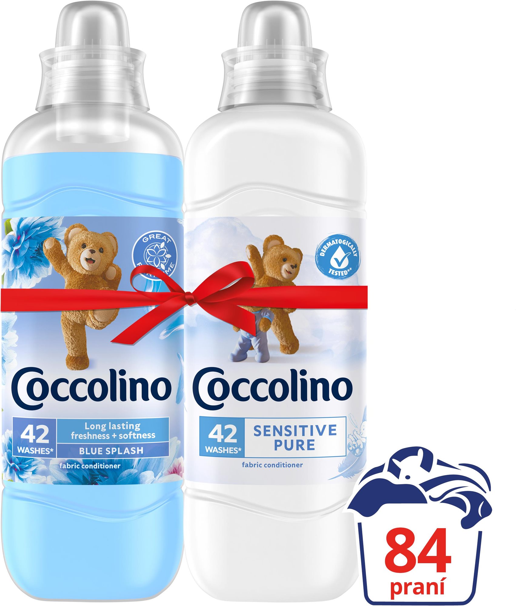 Öblítő COCCOLINO Sensitive & Blue Splash 2× 1