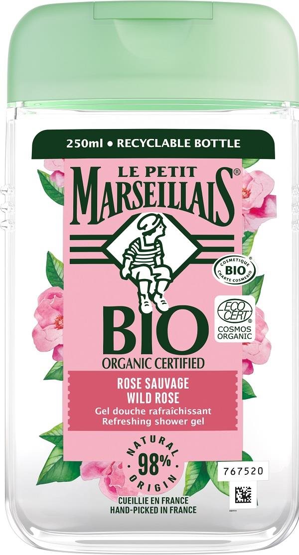 Tusfürdő LE PETIT MARSEILLAIS BIO tusfürdő Vadrózsa 250 ml