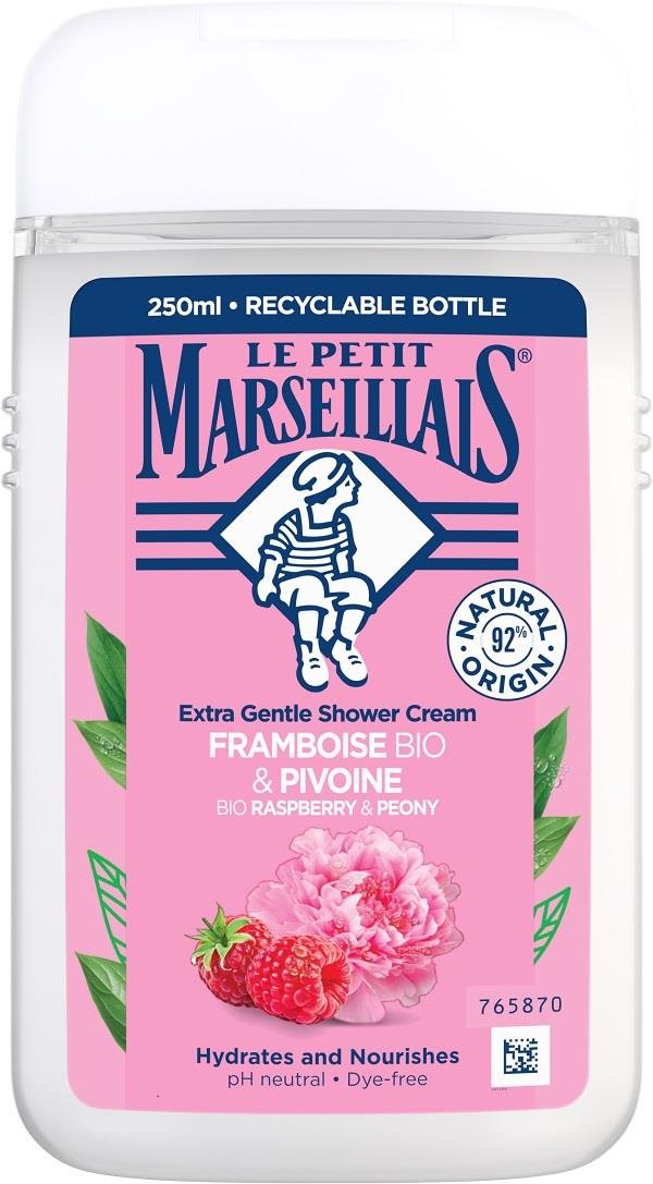 Tusfürdő LE PETIT MARSEILLAIS Krémtusfürdő Málna és Bazsarózsa 250 ml