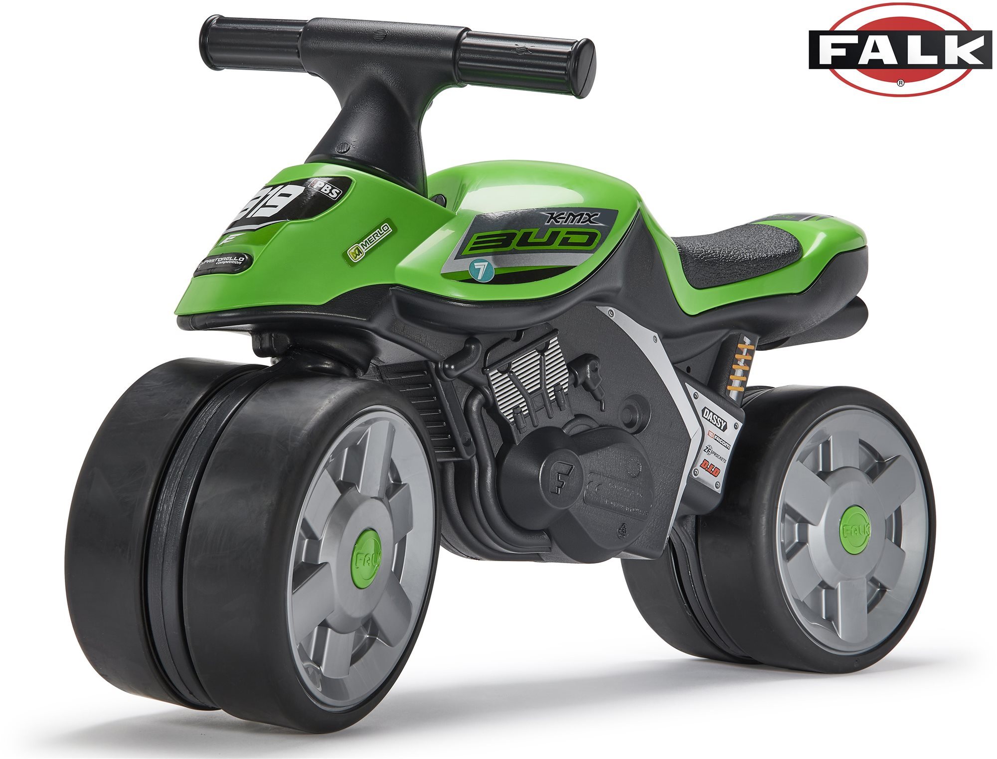 Futóbicikli Falk Futóbicikli Baby Moto Team Bud Racing zöld