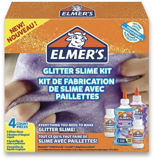 Slime-készítés Elmer's Glitter Slime Kit készlet slime készítéséhez