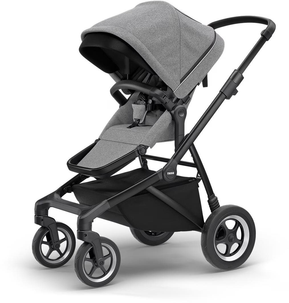 Babakocsi Thule Sleek Grey Melange on Black