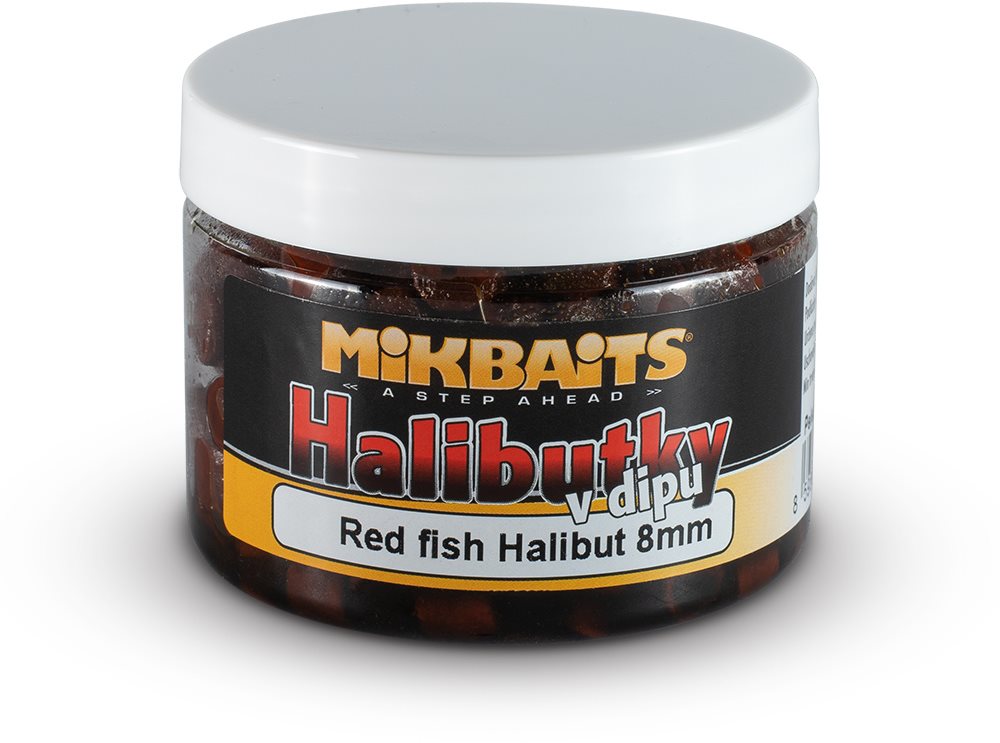 Csali Mikbaits Halibut mártással Piros hal Halibut