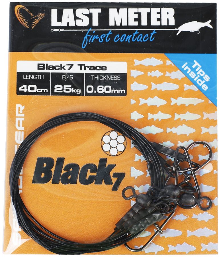 Drótelőke Savage Gear Black7 Trace 0