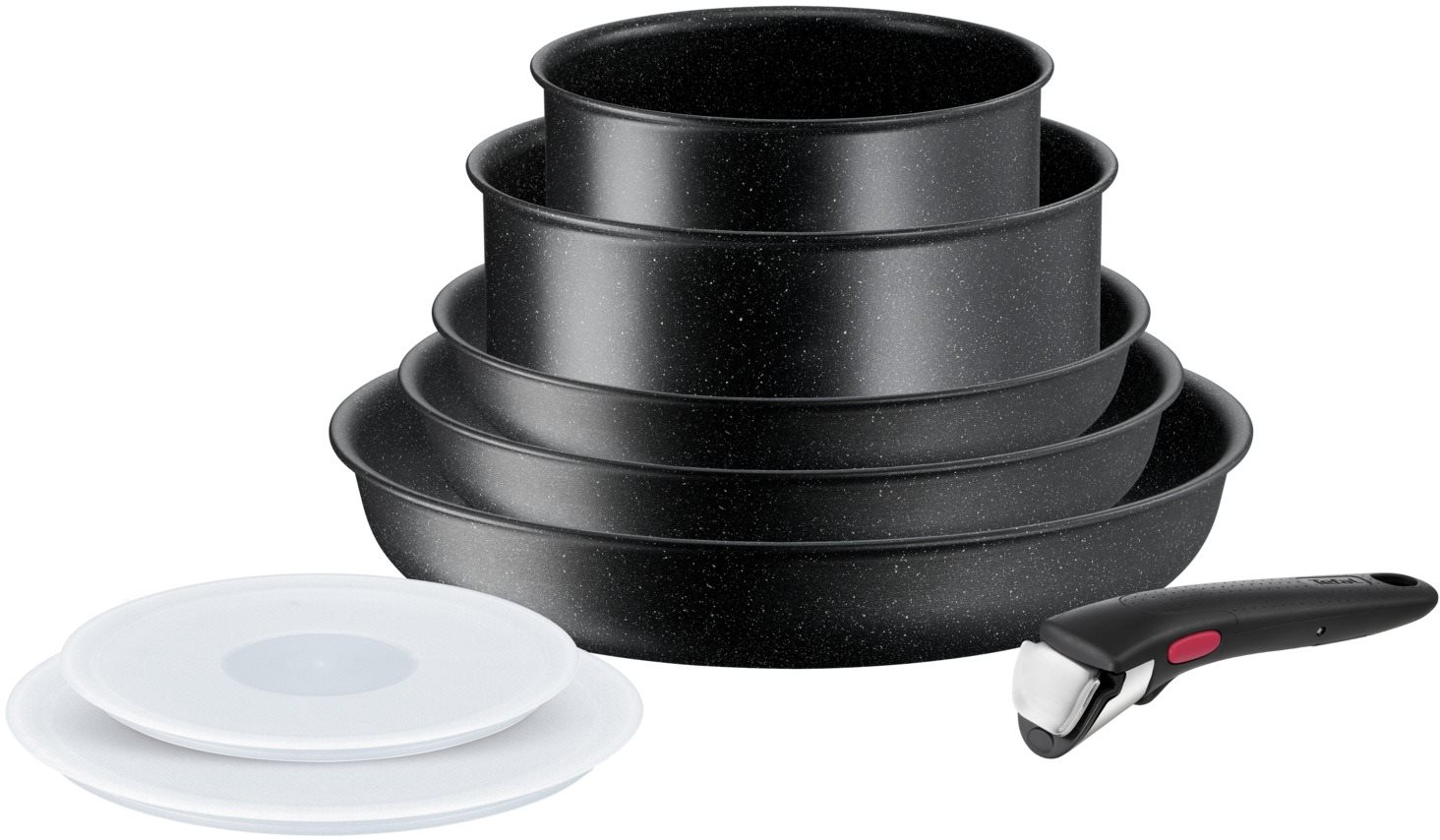 Edénykészlet Tefal L3998802 Ingenio Black Stone edénykészlet 8 db