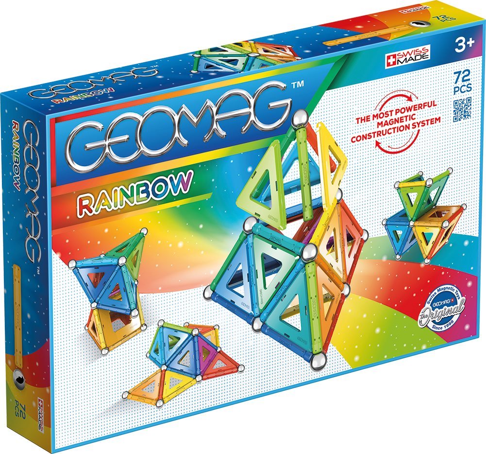 Építőjáték Geomag Rainbow 72