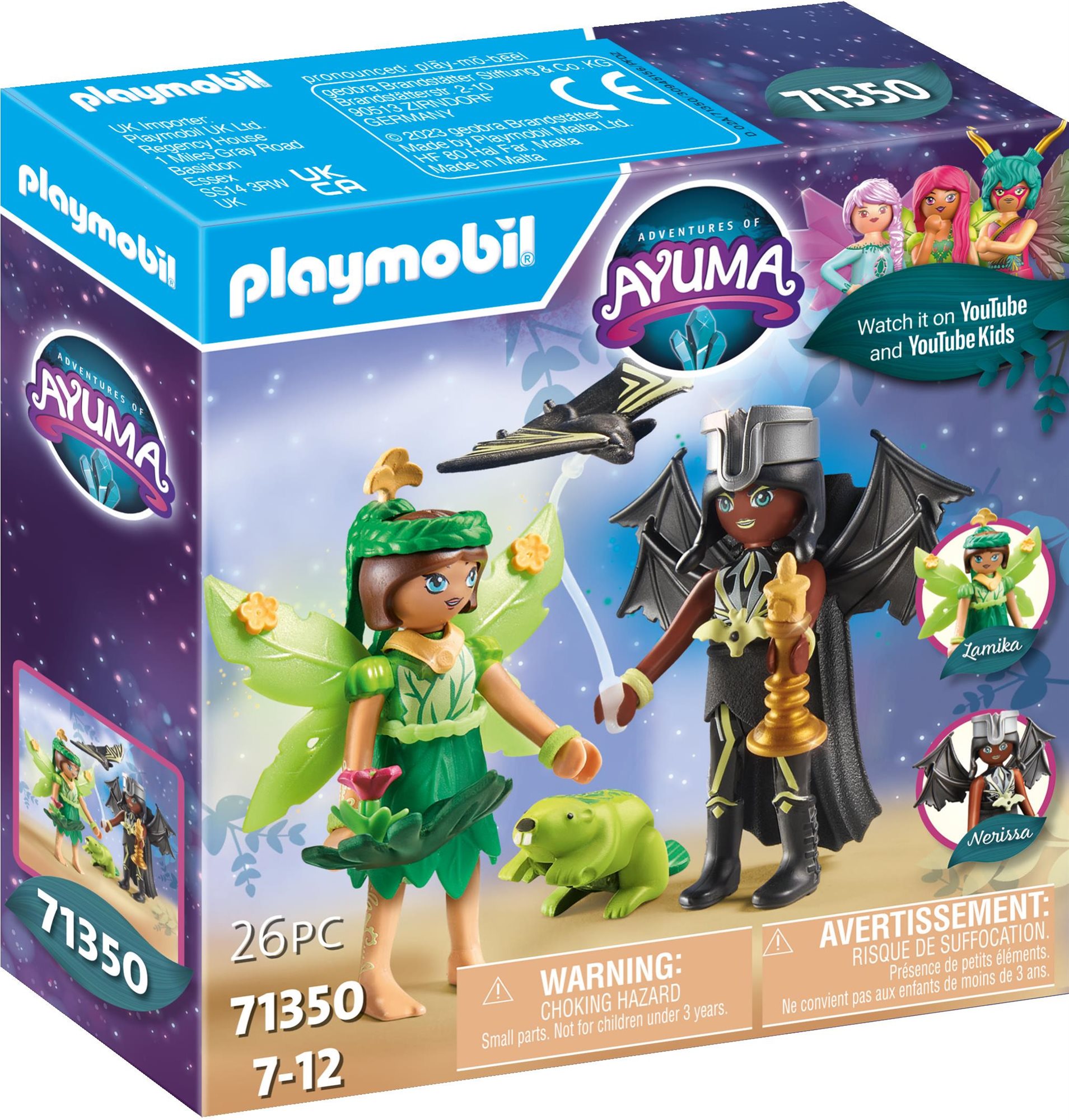 Építőjáték Playmobil Forest Fairy & Bat Fairy lélekállatokkal 71350