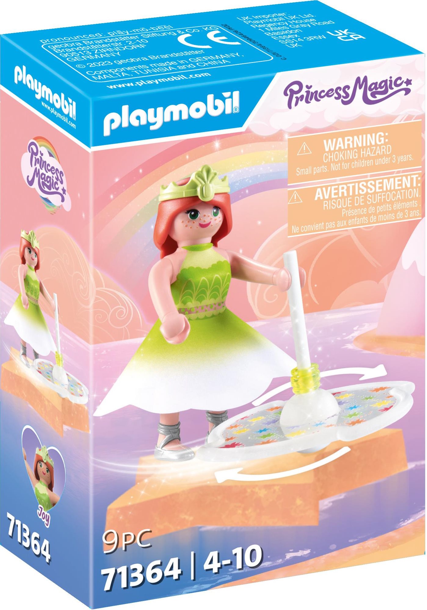 Építőjáték Playmobil Szivárványpörgettyű hercegnővel 71364