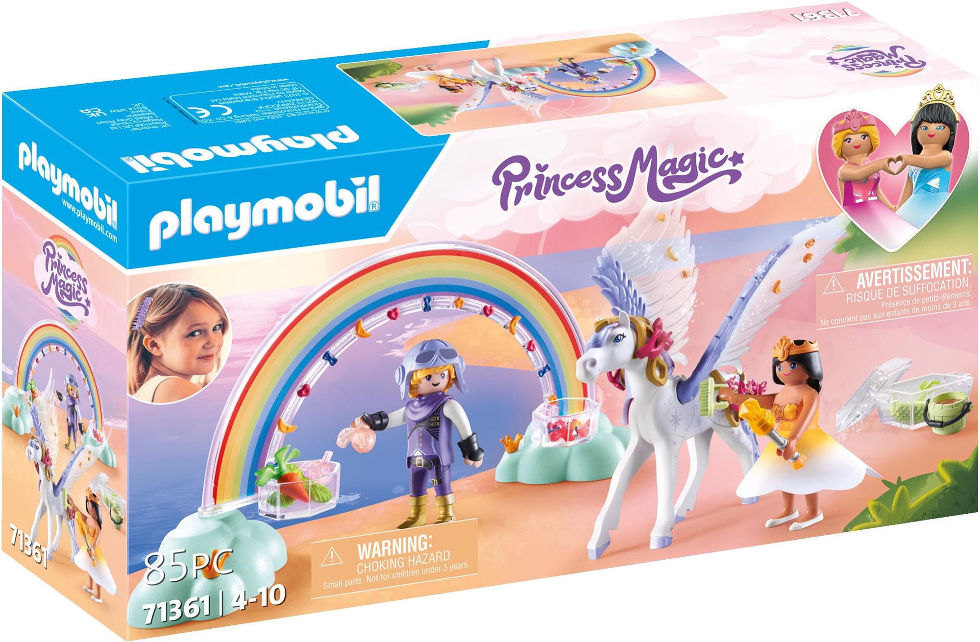 Építőjáték Playmobil Varázslatos pegazus szivárvánnyal 71361