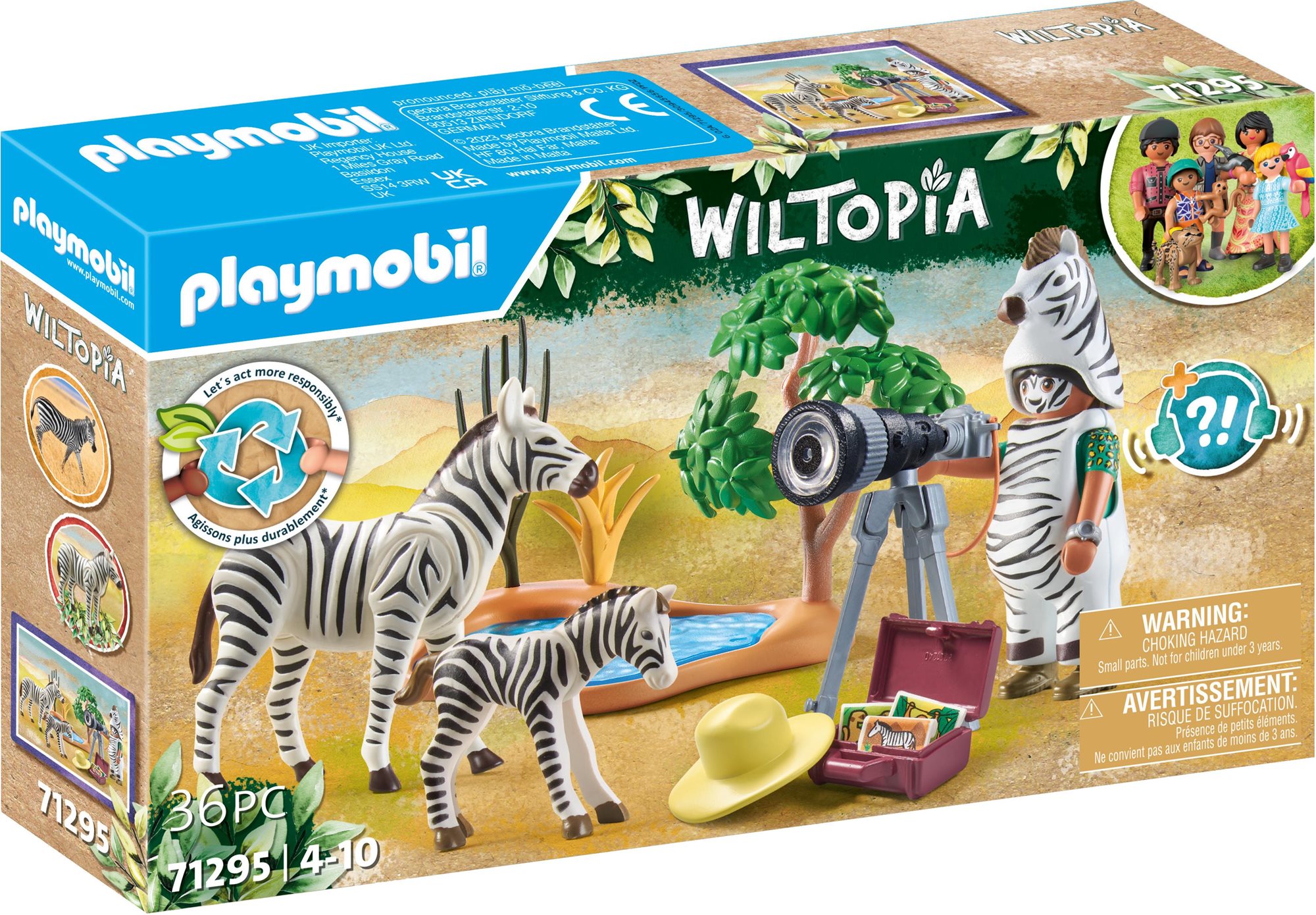 Építőjáték Playmobil Wiltopia - Állatfotózás 71295