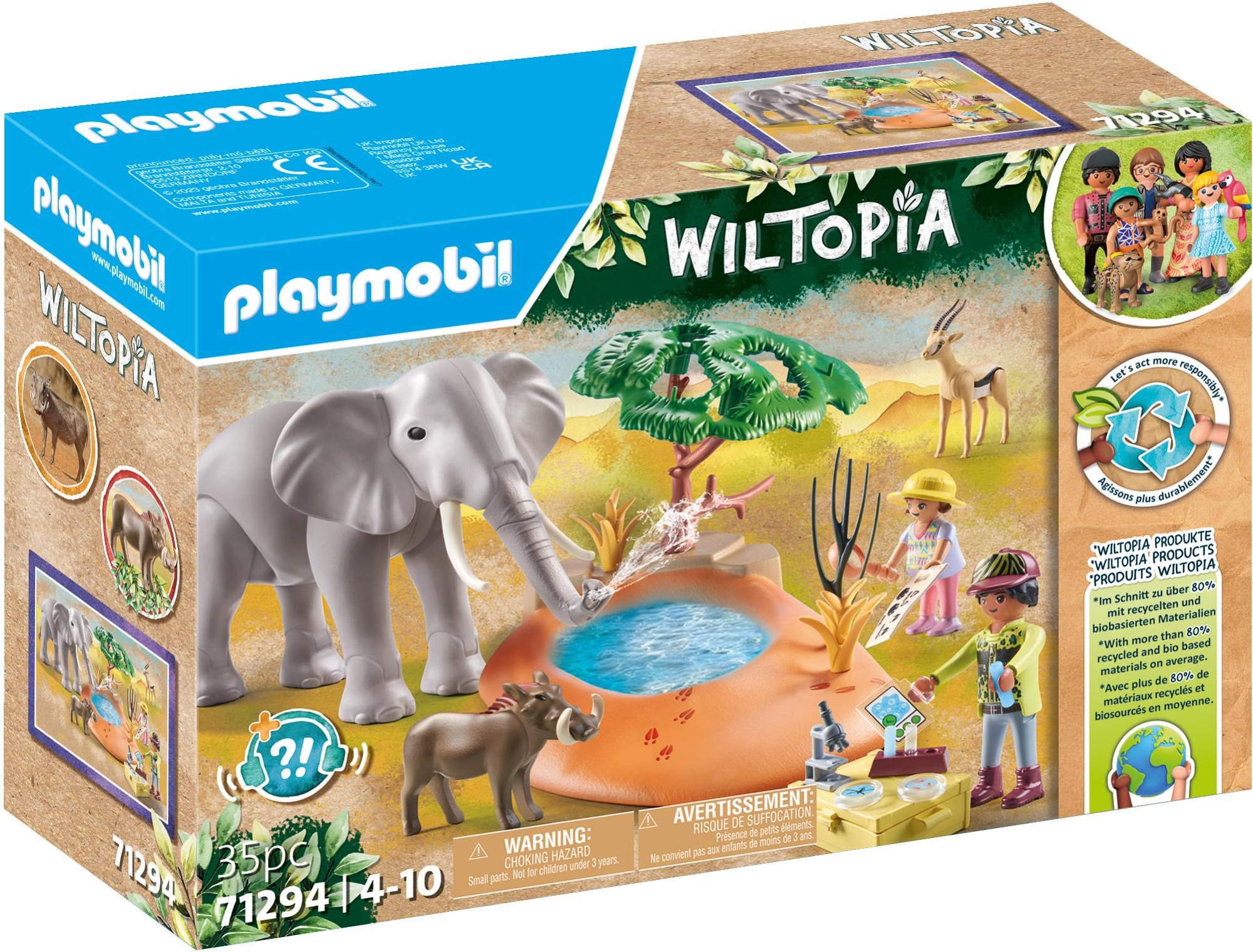 Építőjáték Playmobil Wiltopia - Kiruccanás a vízhez 71294