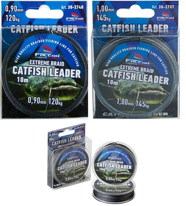 Fonott zsinór Falcon Catfish Leader Extreme Braid 10 m