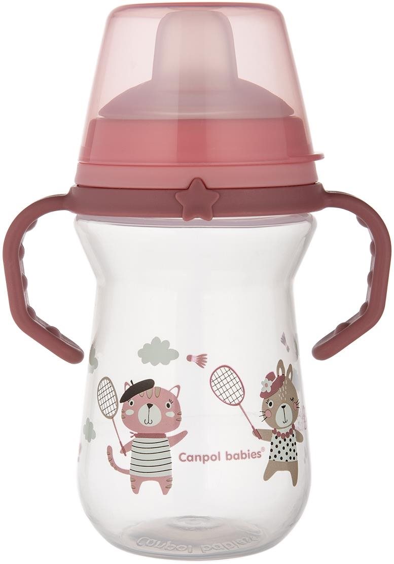 Tanulópohár Canpol babies FirstCup Bonjour Paris Pohár szilikon itatóval 250 ml