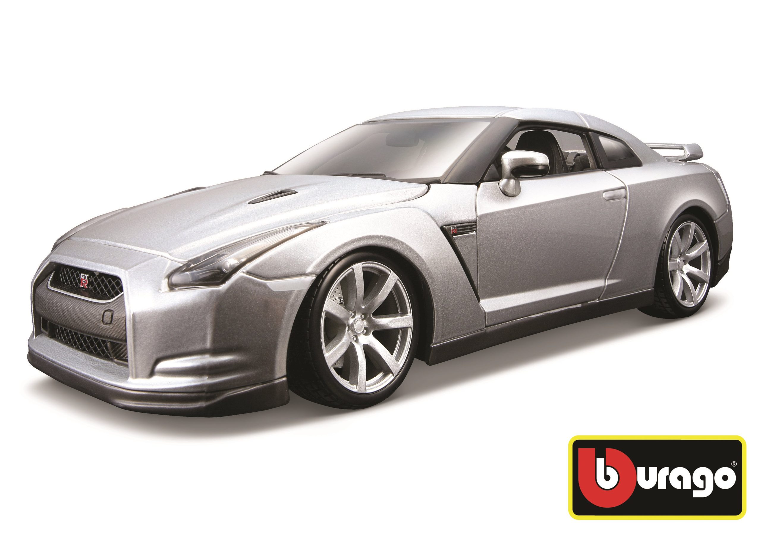 Autó makett Bburago 2009 Nissan GT-R Metallic Silver