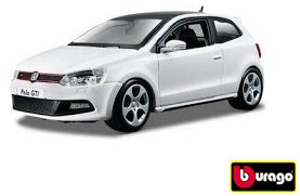 Autó makett Bburago VW Polo GTI Mark 5 White