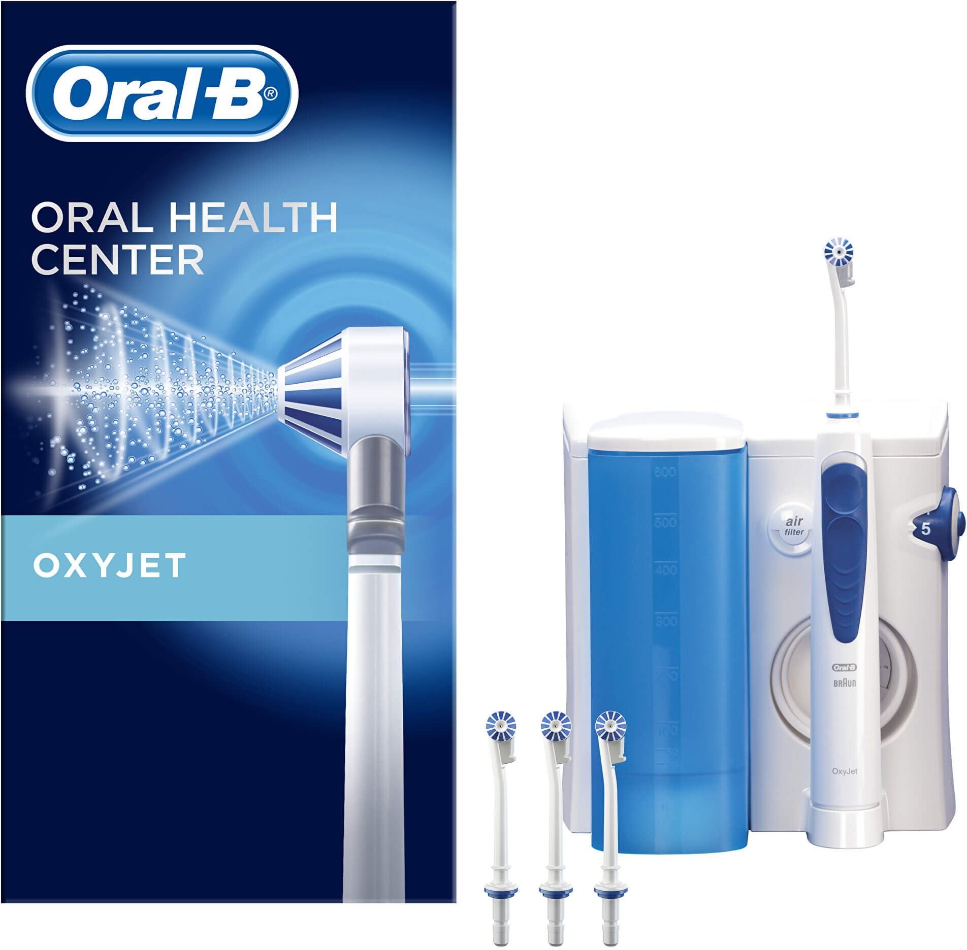 Elektromos szájzuhany Oral-B Oxyjet MD20 + Oral-B iO Series 5 White mágneses fogkefe