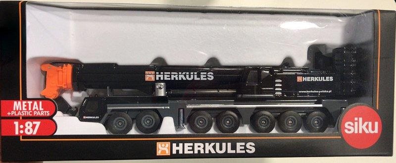 Fém makett Siku Super - Hercules nehéz teherautó daru  1:87