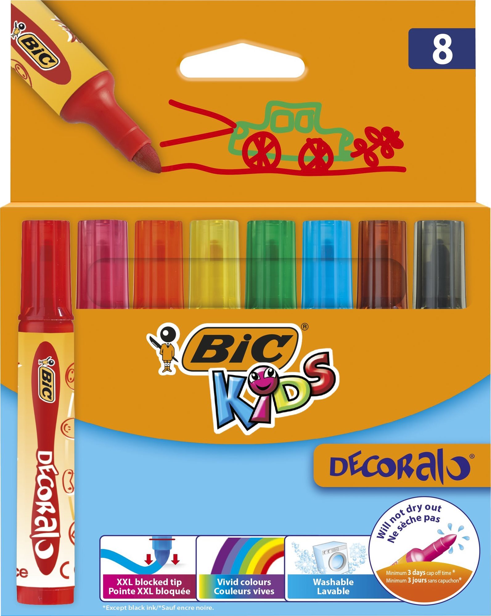 Filctoll BIC Decoralo 8 szín