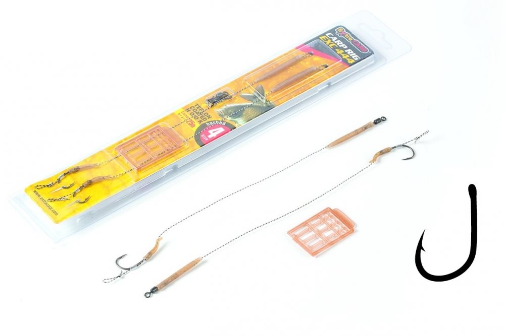 Horogelőke Extra Carp Boilie Rig EXC 444 4-es méret 25 lb 20 cm 2 db