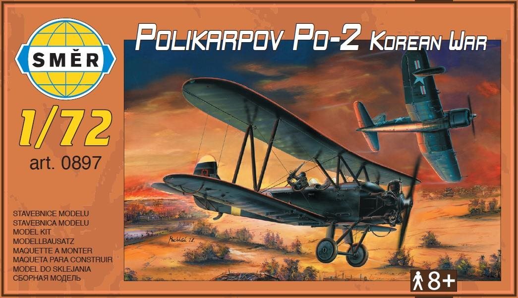 Műanyag modell Irány Modell kétfedelű repülőgép - Polikarpov Po-2 koreai háború