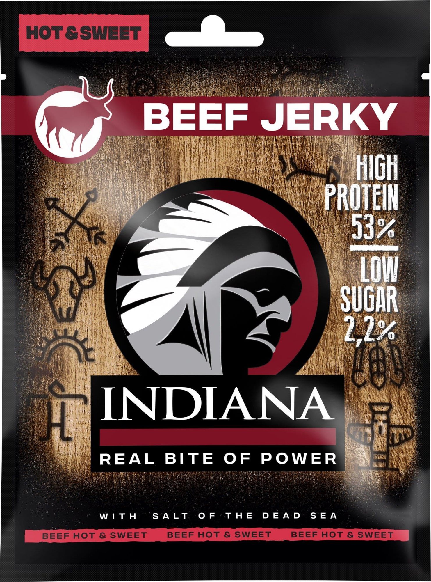 Szárított hús Beef Jerky Hot & Sweet 25g