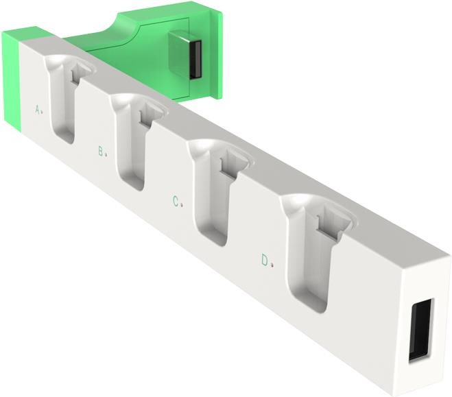 Töltő állomás iPega 9186 Charger Dock N-Switch és Joy-con kontrollerekhez White/Green