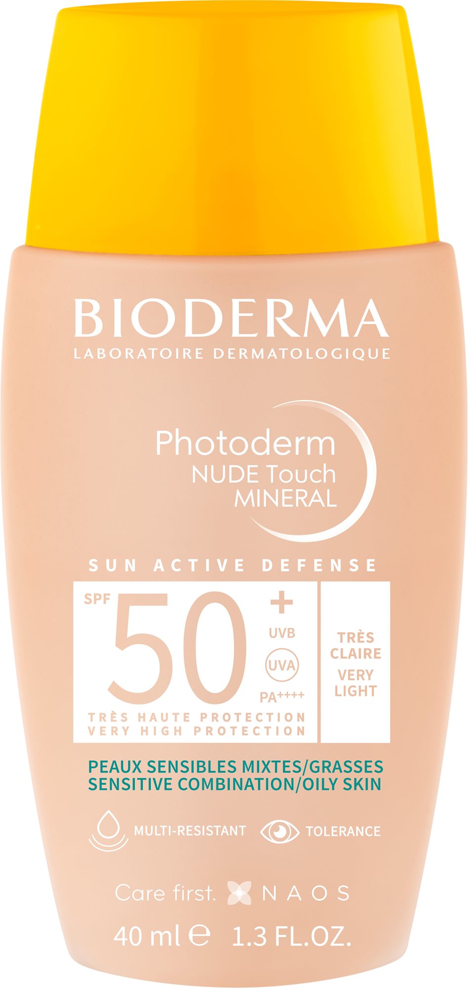 Arckrém BIODERMA Photoderm NUDE Touch MINERAL nagyon világos SPF 50+ 40 ml