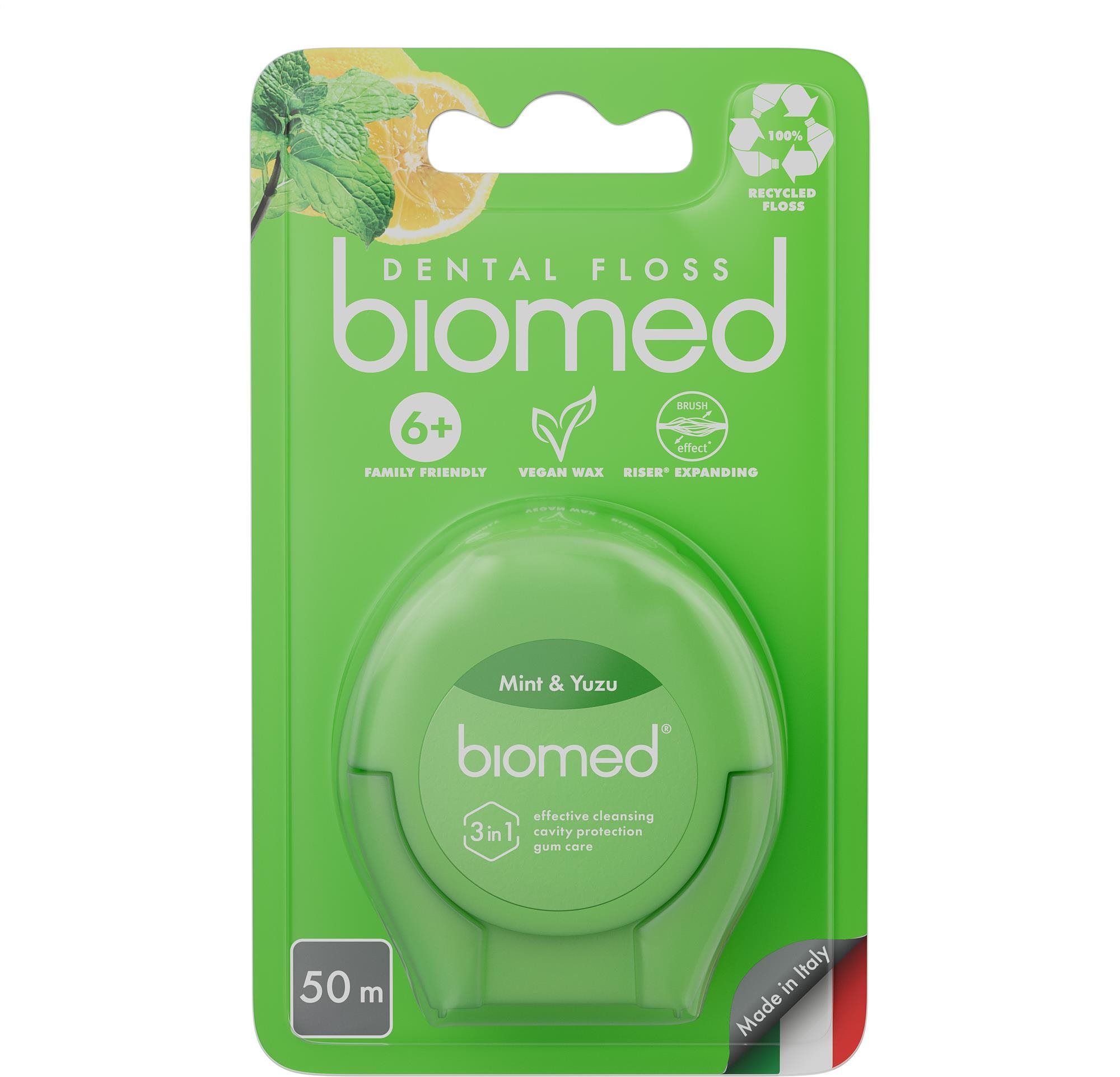 Fogselyem BIOMED Mint and Yuzu 50m