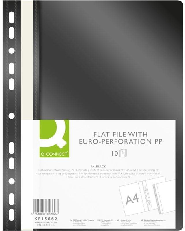 Iratrendező mappa Q-CONNECT A4 euro-perforálással PP