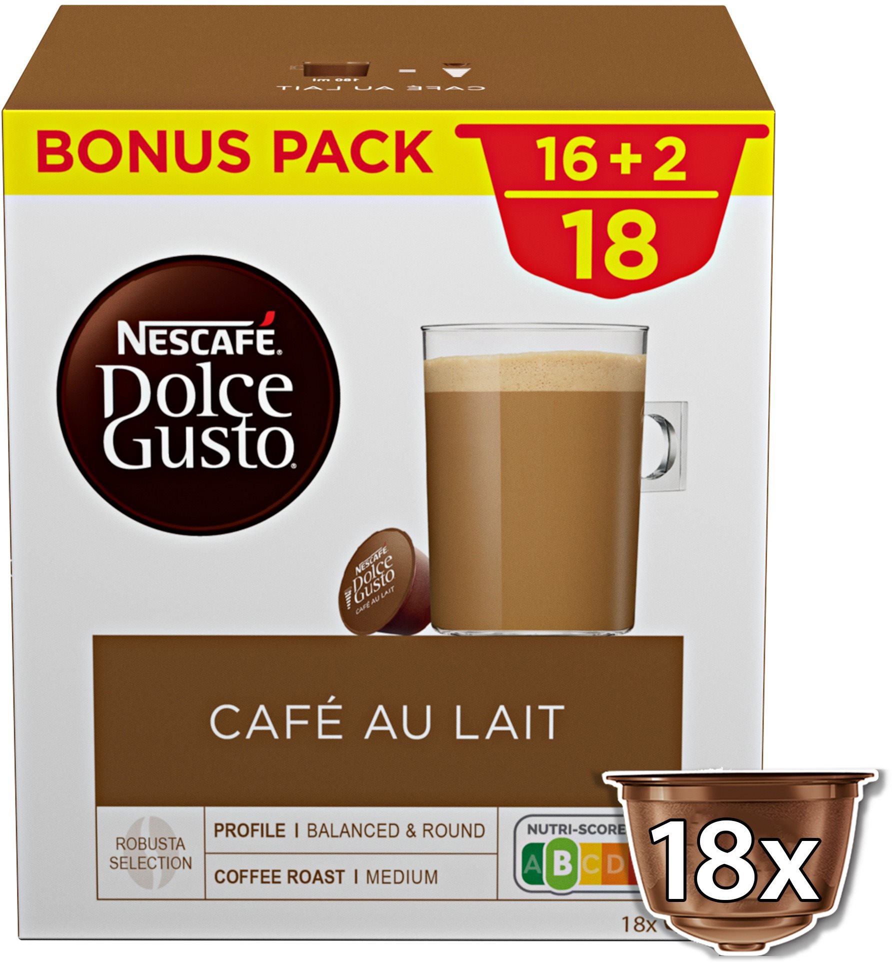 Kávékapszula NESCAFÉ® Dolce Gusto® Café au Lait