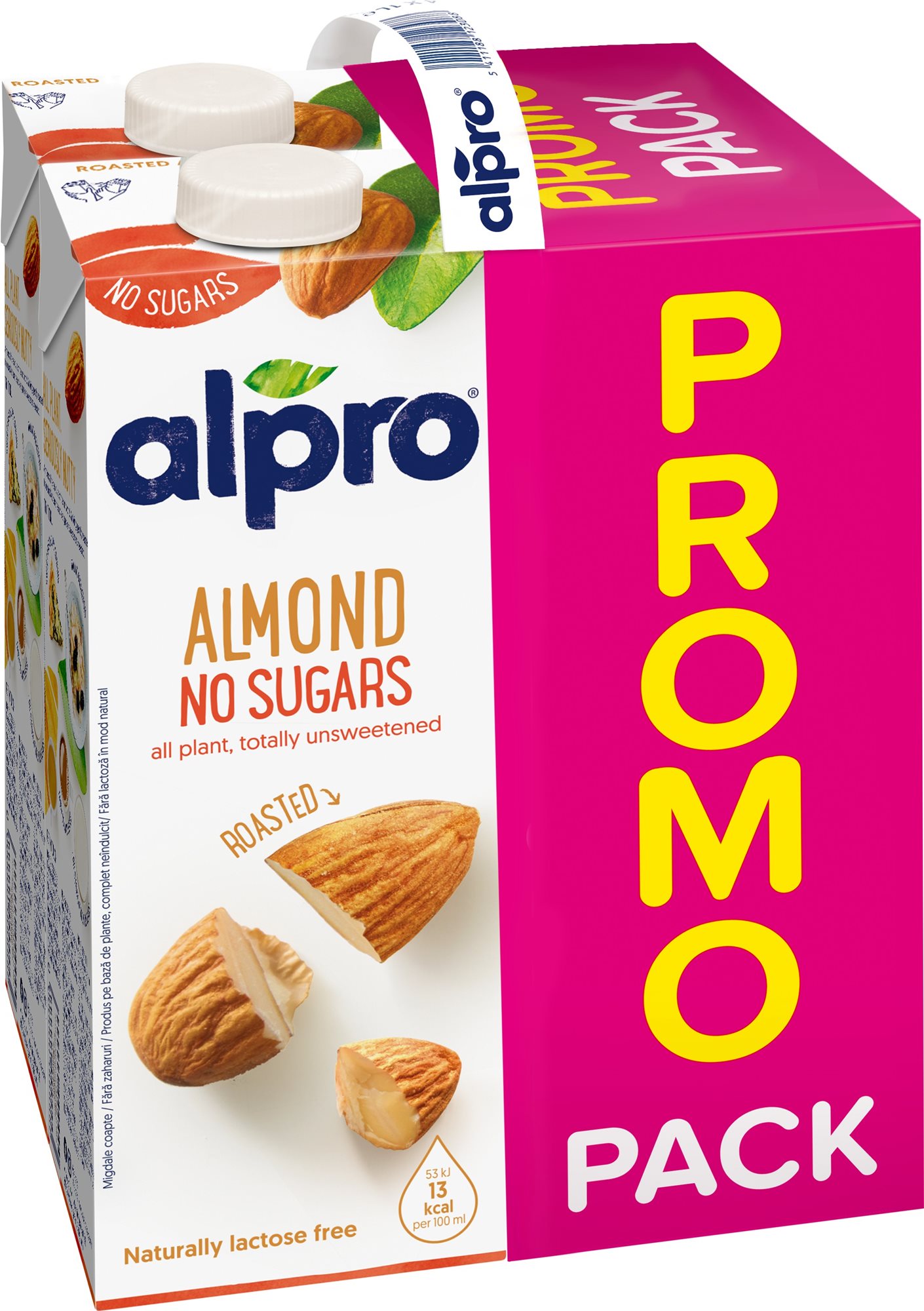 Növény-alapú ital Alpro Cukormentes mandulaital 4× 1 l