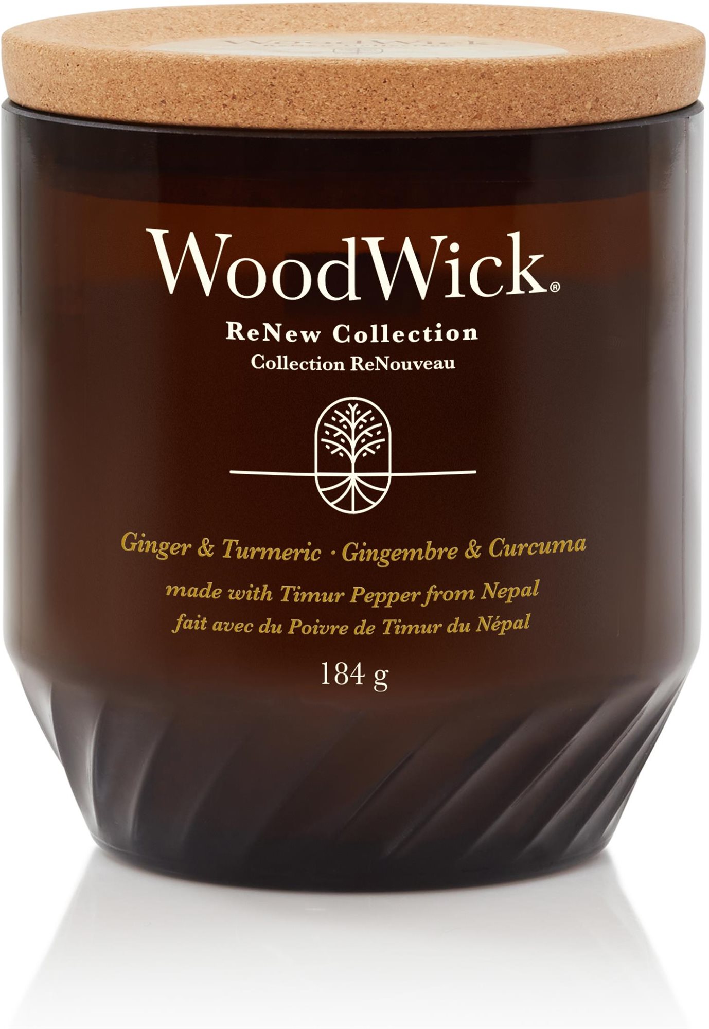 Gyertya WoodWick Renew Ginger & Turmeric 184 g