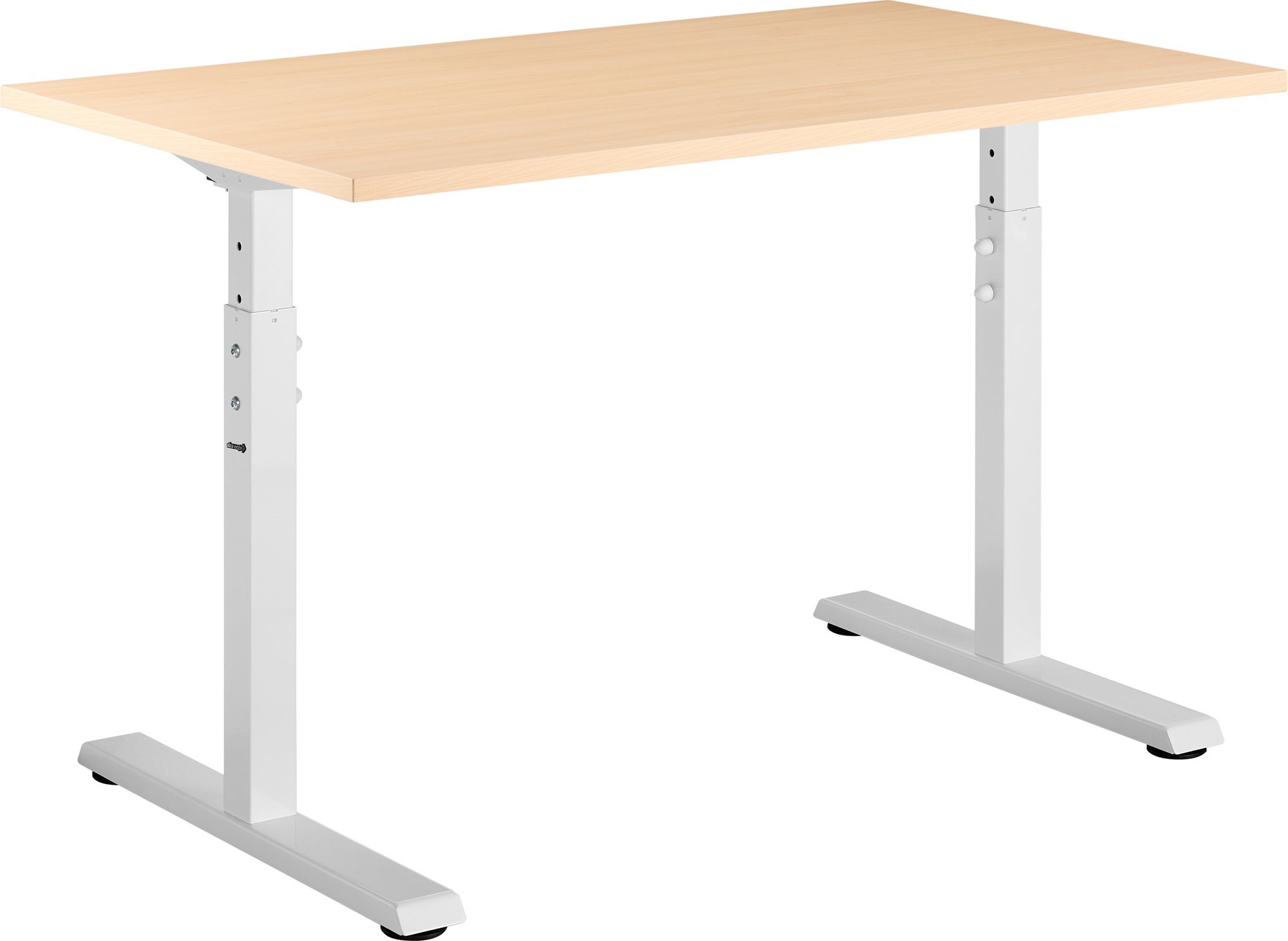 Íróasztal AlzaErgo Fixed Table FT1 fehér + TTE-12 120x80 cm íróasztal