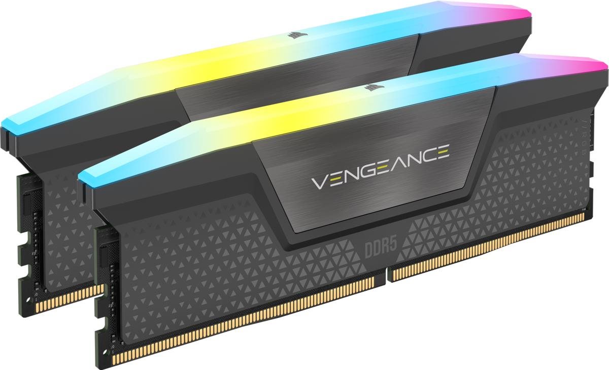 RAM memória Corsair 64GB KIT DDR5 5600MHz CL40 Vengeance RGB Grey for AMD